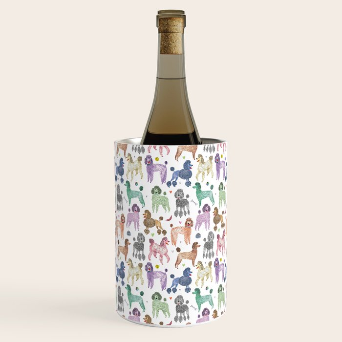 Poodles by Veronique de Jong Wine Chiller Gallery Image 1