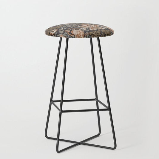 Strawberry thief, William Morris Stool Gallery Image 1