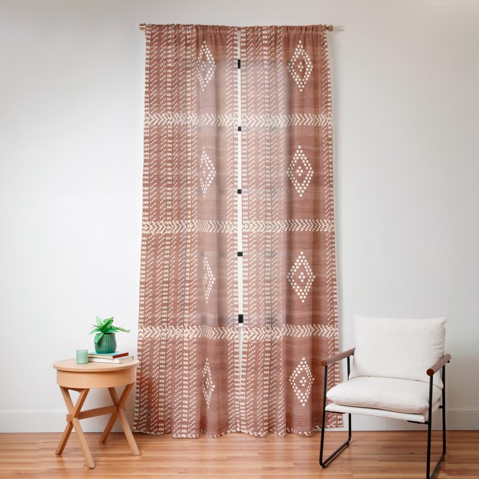 Musa in Rust Window Curtain Gallery Image 16