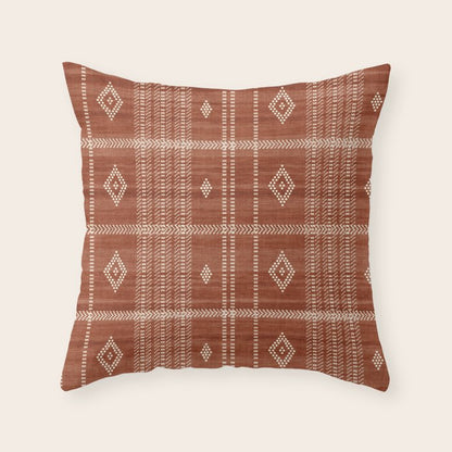 Musa in Rust Throw Pillow Gallery Image 3