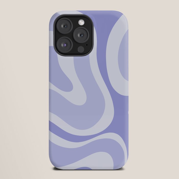 Modern Retro Liquid Swirl Abstract in Light Lavender Purple iPhone Case Gallery Image 20