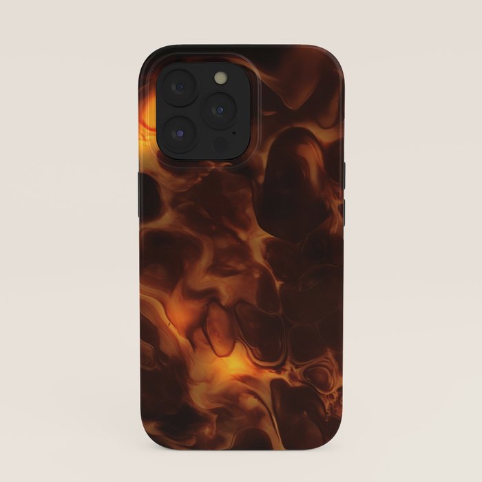 Dark Coffee Tortoiseshell Turtle Pattern iPhone Case Gallery Image 39