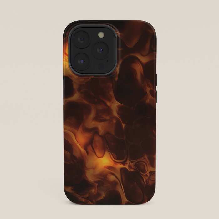 Dark Coffee Tortoiseshell Turtle Pattern iPhone Case Gallery Image 35