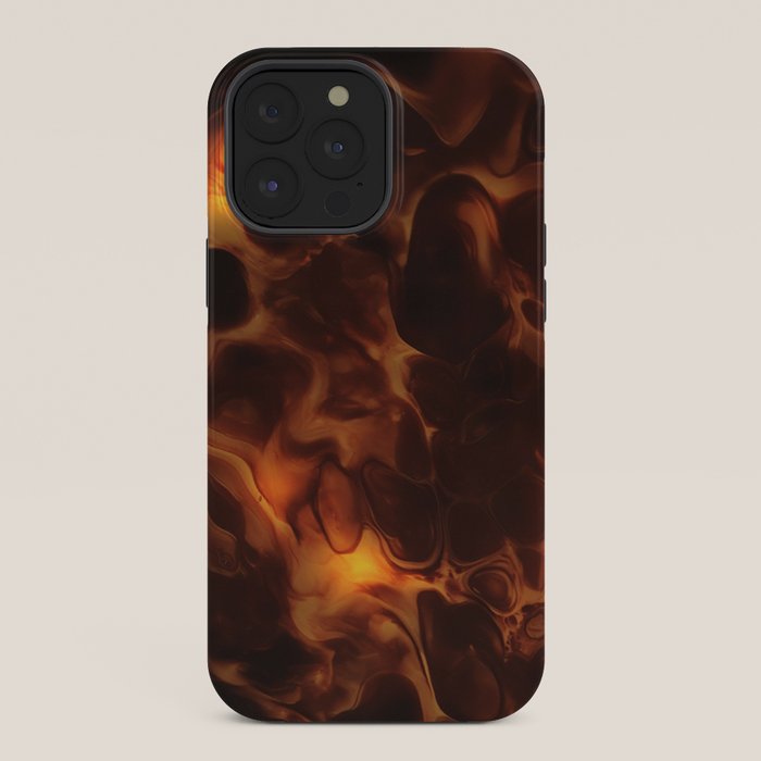 Dark Coffee Tortoiseshell Turtle Pattern iPhone Case Gallery Image 36
