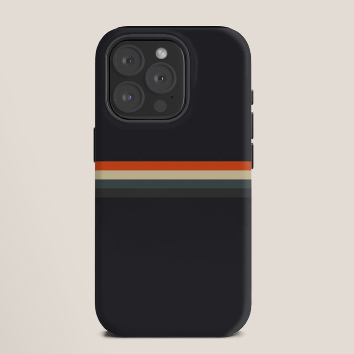 Fujitaka - Classic Dark Retro Stripes iPhone Case Gallery Image 11