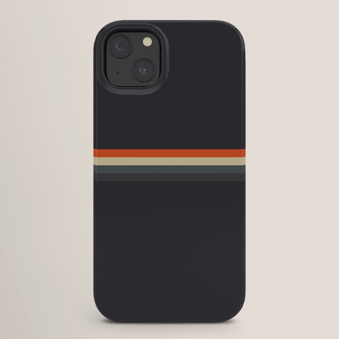 Fujitaka - Classic Dark Retro Stripes iPhone Case Gallery Image 26