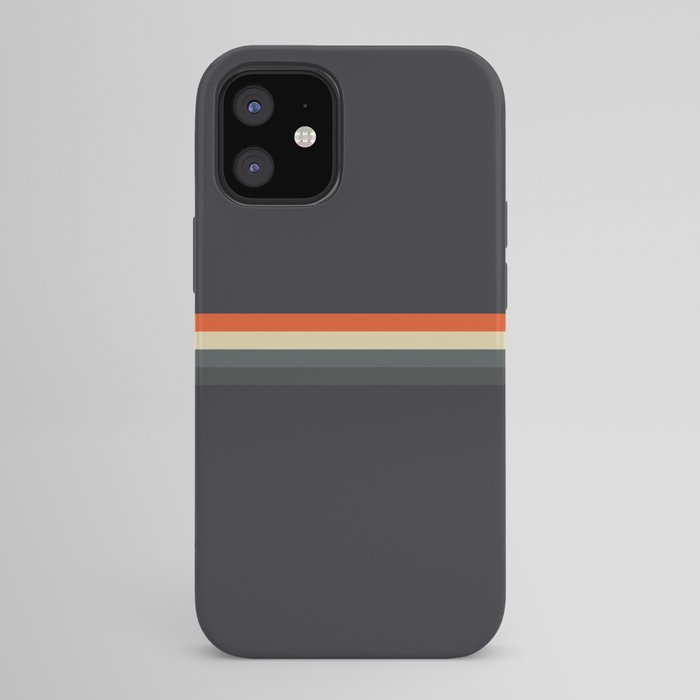 Fujitaka - Classic Dark Retro Stripes iPhone Case Gallery Image 42
