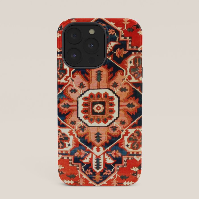 Heriz Serapi Azerbaijan Antique Persian Rug Print iPhone Case Gallery Image 35