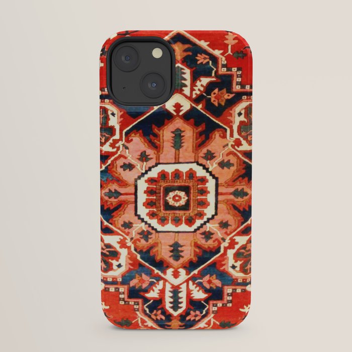 Heriz Serapi Azerbaijan Antique Persian Rug Print iPhone Case Gallery Image 29