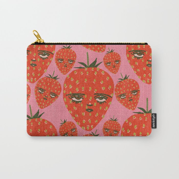 Unimpressed Strawberry Carry All Pouch Gallery Image 1