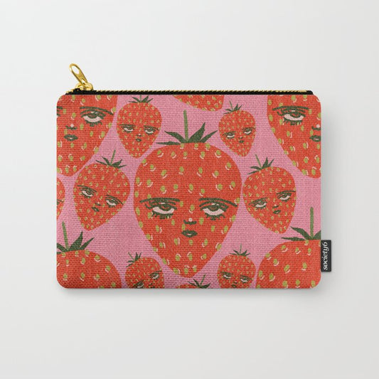 Unimpressed Strawberry Carry All Pouch Gallery Image 1