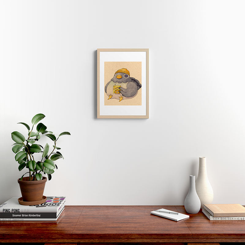 'Fuck' Pigeon 07 Framed Art Print Gallery Image 23