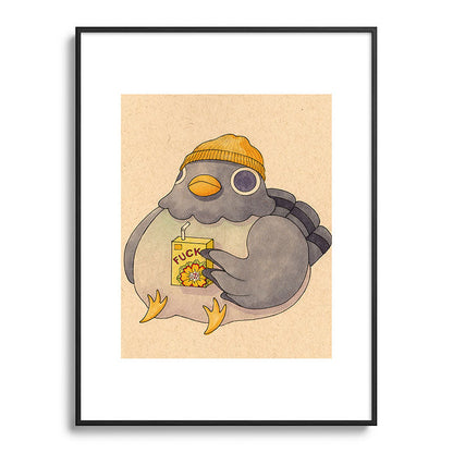 'Fuck' Pigeon 07 Framed Art Print Gallery Image 116