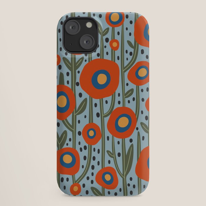 Flower Market Amsterdam, Modern Retro Flower Print iPhone Case Gallery Image 18