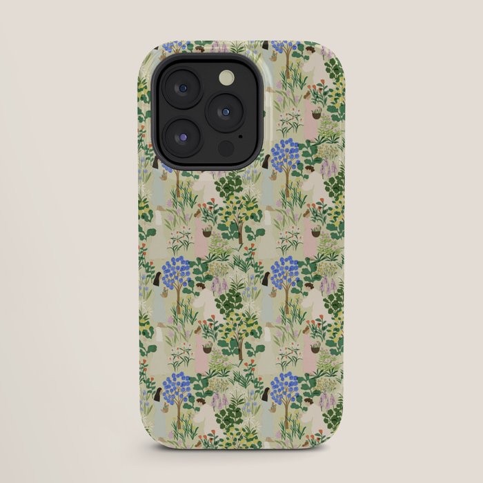 Ladies working in the garden (BEIGE) iPhone Case Gallery Image 27