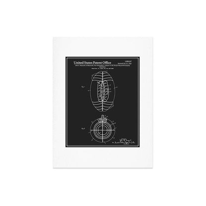 Football Patent - Black Art Print Gallery Image 6