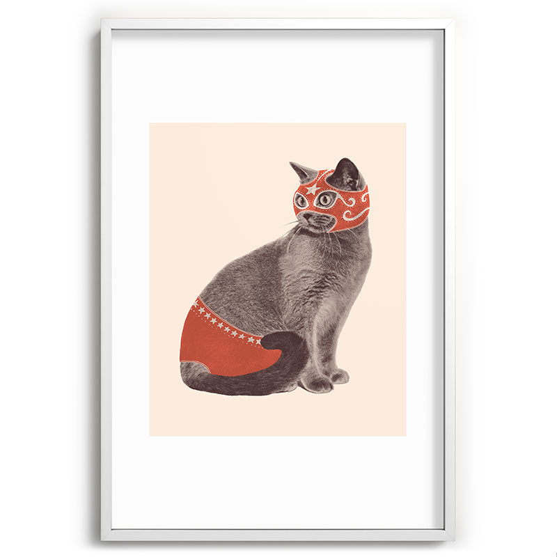Cat Wrestler Framed Art Print Gallery Image 80