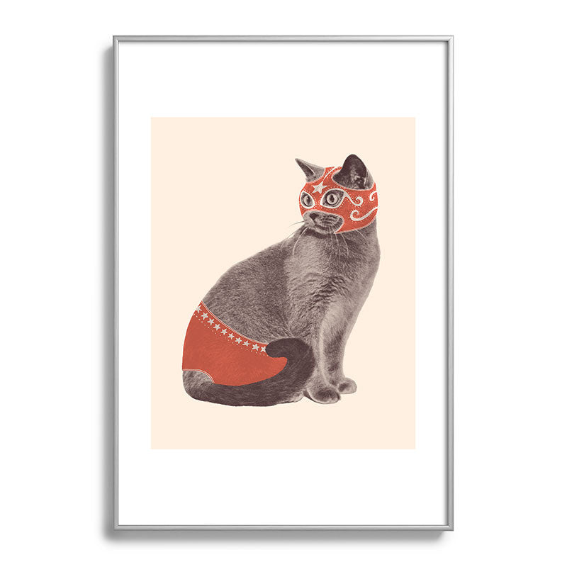 Cat Wrestler Framed Art Print Gallery Image 97