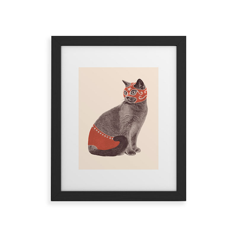 Cat Wrestler Framed Art Print Gallery Image 34