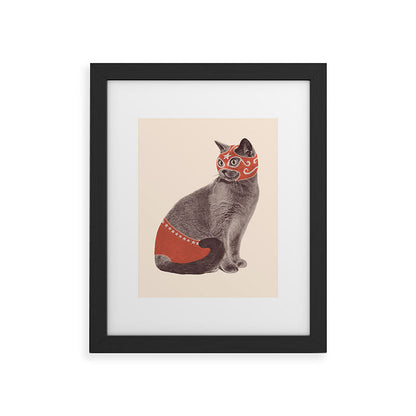 Cat Wrestler Framed Art Print Gallery Image 34