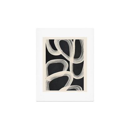 Black and White Abstract Line Art 2 Art Print Gallery Image 3