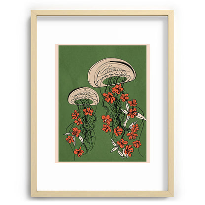 Floral Jellyfishes 2 Framed Art Print Gallery Image 73