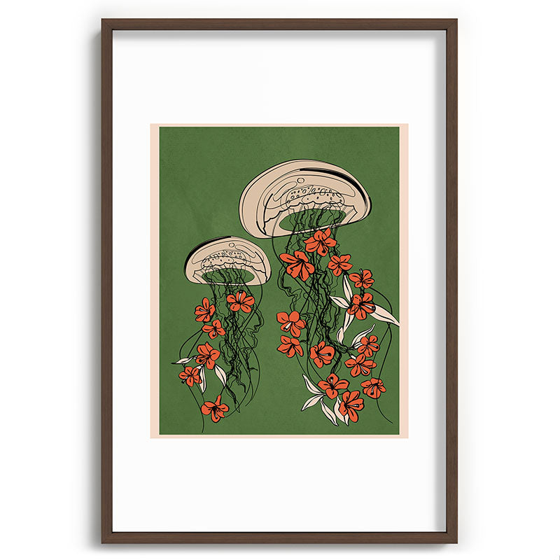 Floral Jellyfishes 2 Framed Art Print Gallery Image 68