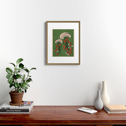 Floral Jellyfishes 2 Framed Art Print Gallery Image 12