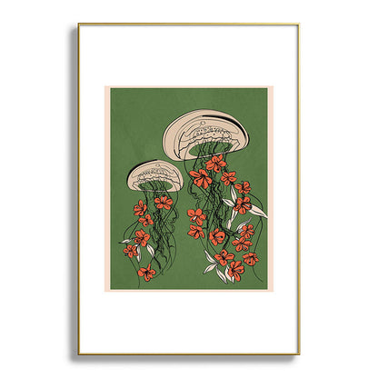 Floral Jellyfishes 2 Framed Art Print Gallery Image 94