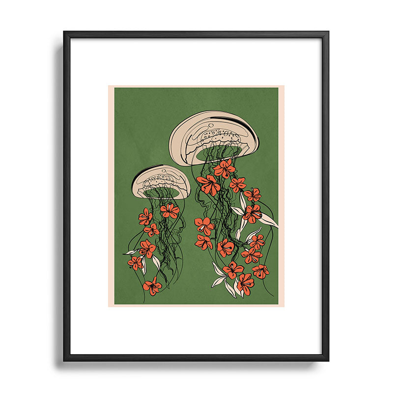 Floral Jellyfishes 2 Framed Art Print Gallery Image 81