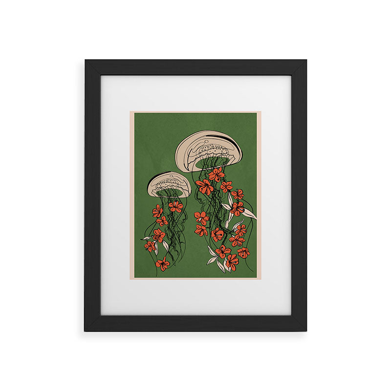Floral Jellyfishes 2 Framed Art Print Gallery Image 33