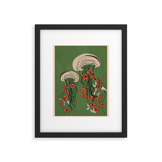 Floral Jellyfishes 2 Framed Art Print Gallery Image 1
