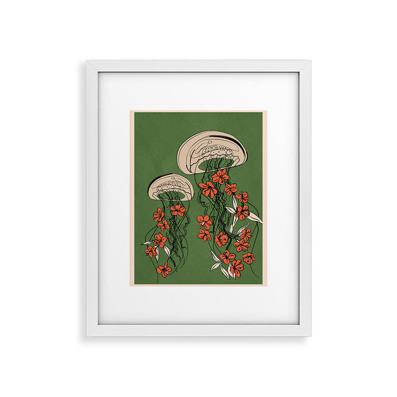 Floral Jellyfishes 2 Framed Art Print Gallery Image 23