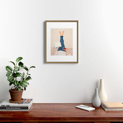 Morning Read Framed Art Print Gallery Image 12