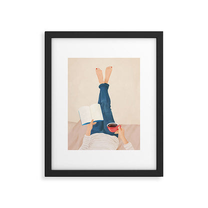 Morning Read Framed Art Print Gallery Image 1