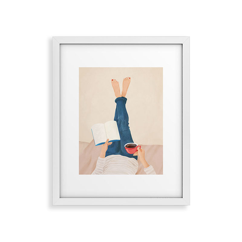 Morning Read Framed Art Print Gallery Image 26