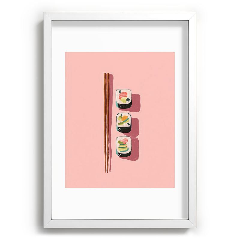 Pink Sushi Rhythm Framed Art Print Gallery Image 77