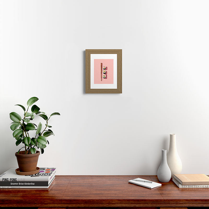 Pink Sushi Rhythm Framed Art Print Gallery Image 37