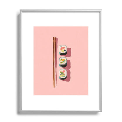 Pink Sushi Rhythm Framed Art Print Gallery Image 95