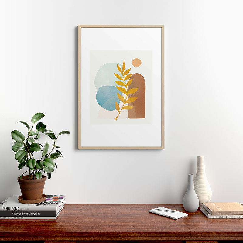 Soft Abstract Shapes 04 Framed Art Print Gallery Image 28