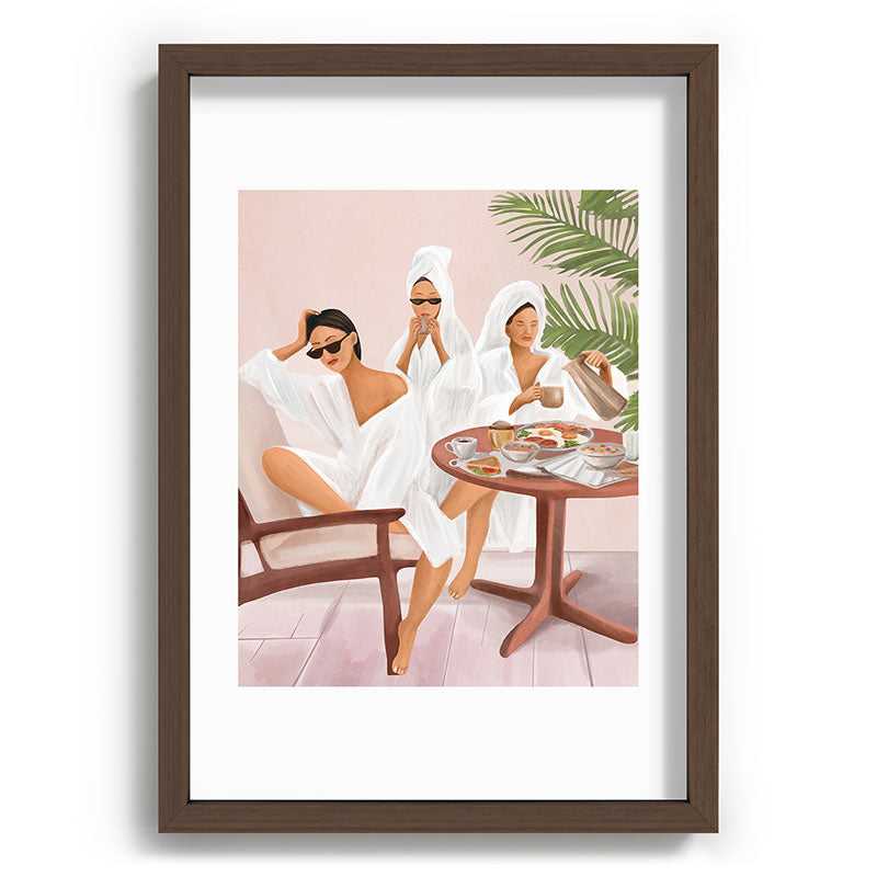 Weekend morning with friends Framed Art Print Gallery Image 65