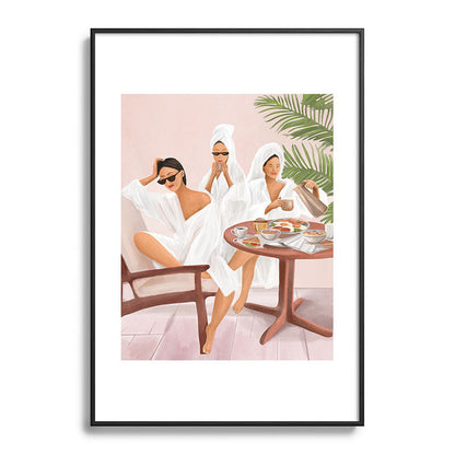 Weekend morning with friends Framed Art Print Gallery Image 83
