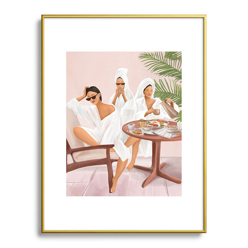 Weekend morning with friends Framed Art Print Gallery Image 92