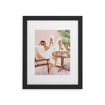 Weekend morning with friends Framed Art Print Gallery Image 32