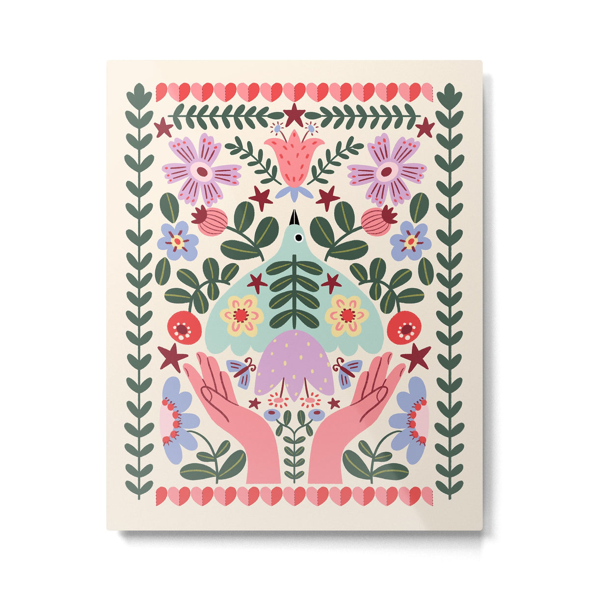 Folk Flora - Liberty Metal Print Gallery Image 1