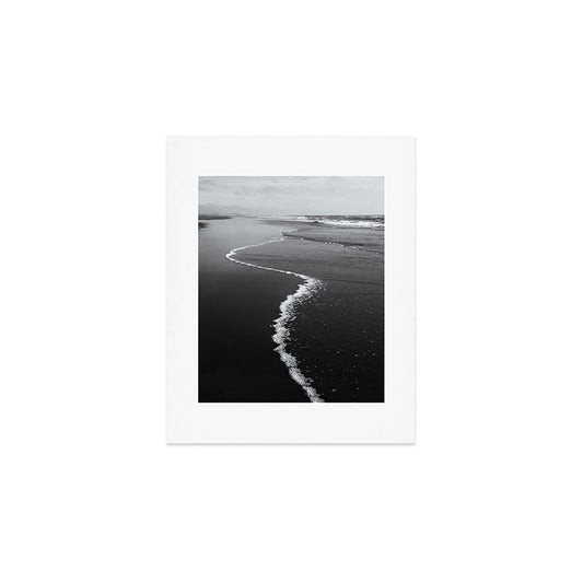 Black and White Shore Art Print Gallery Image 1