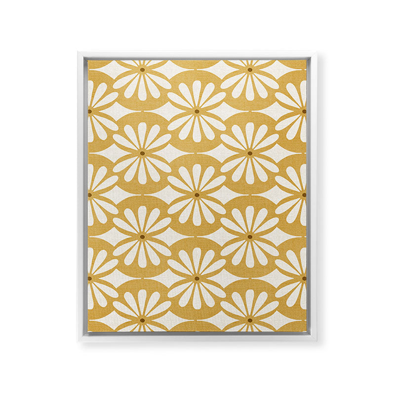 Solstice Boho Geometric Goldenrod Framed Canvas Print Gallery Image 28