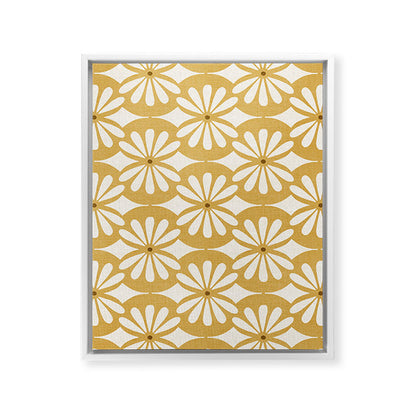 Solstice Boho Geometric Goldenrod Framed Canvas Print Gallery Image 28
