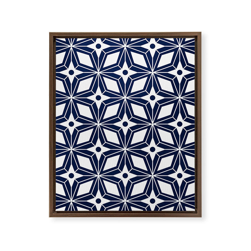 Starburst - Navy Framed Canvas Print Gallery Image 8