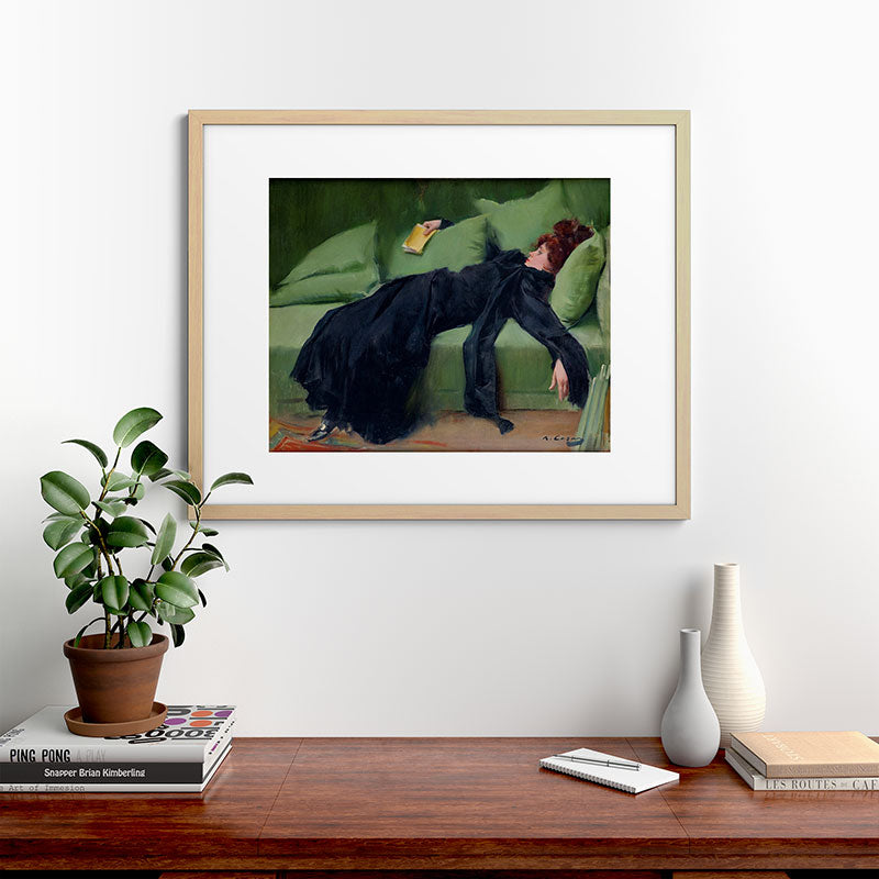 Decadent Young Woman after the Dance Framed Art Print Gallery Image 49